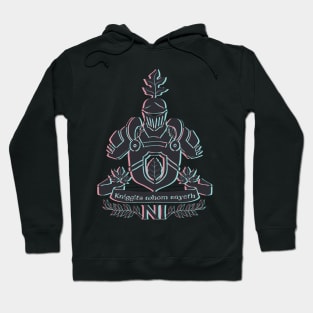 Knights Kniggits Whom Sayeth NI Psychedelic 3D Design Hoodie